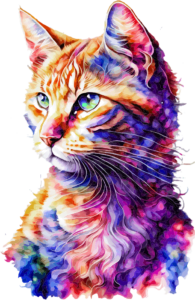 png de chat prêt à être sublimé