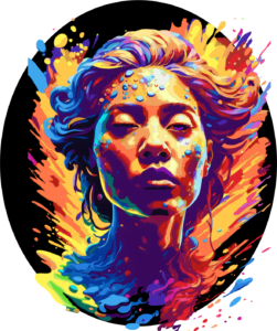 Visage de femme pret pour sublimation