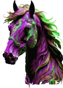 Image de cheval prête à la sublimation.