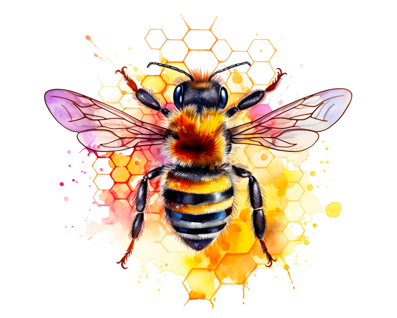 Abeille sur un rayon