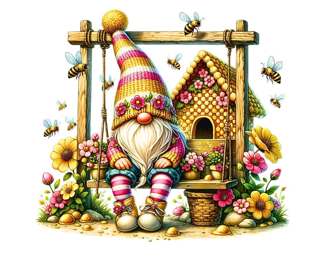 Lutin chez les abeilles