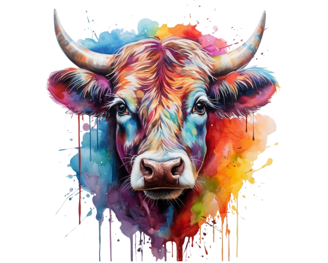 Vache colorée