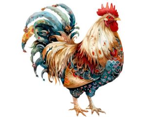 Coq majestueux