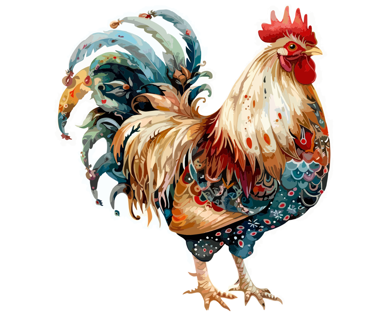 Coq majestueux