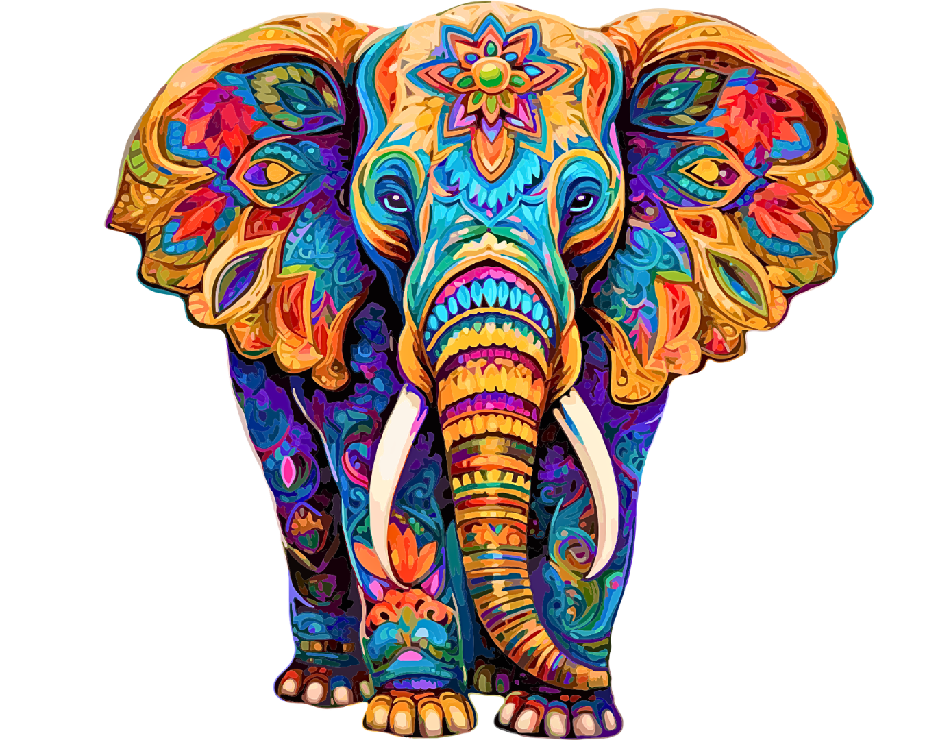 éléphant mandala