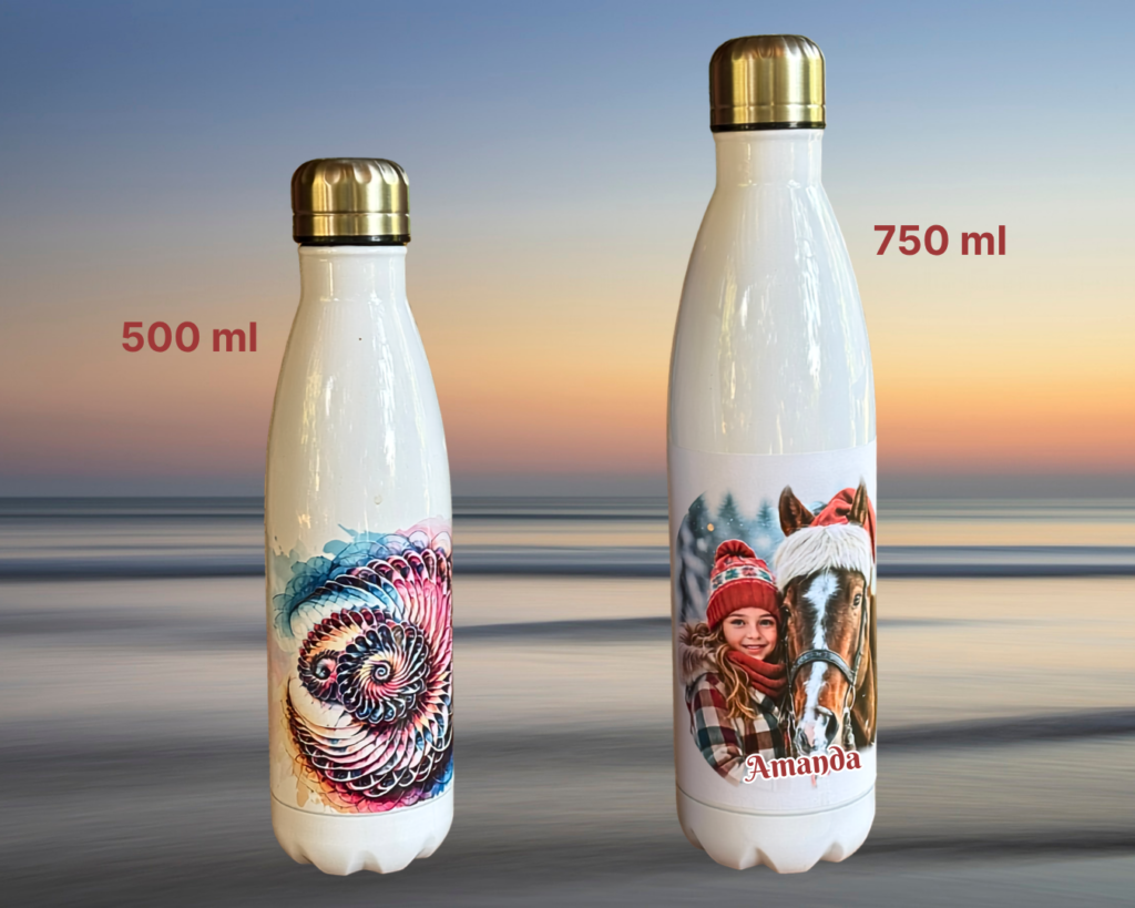 Gourde isotherme personnalisée : 500 ou 750 ml, comment choisir